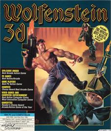 Box cover for Wolfenstein 3D on the Microsoft DOS.