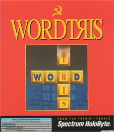 Box cover for Wordtris on the Microsoft DOS.