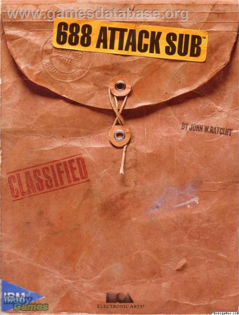 688 Attack Sub - Microsoft DOS - Artwork - Box
