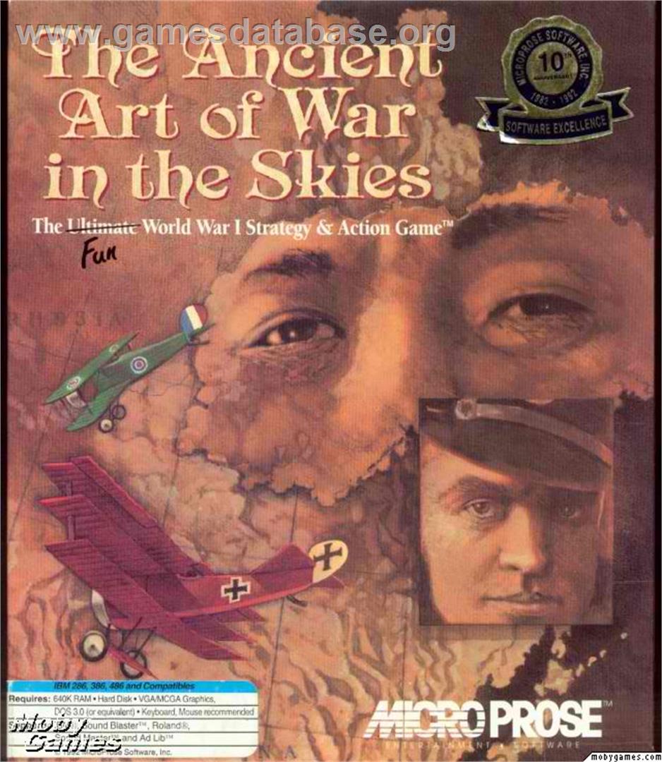 Ancient Art of War in the Skies - Microsoft DOS - Artwork - Box