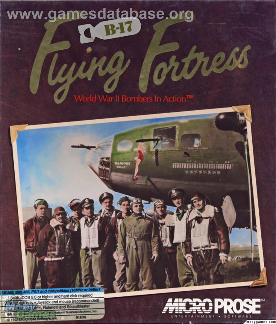 B-17 Flying Fortress - Microsoft DOS - Artwork - Box