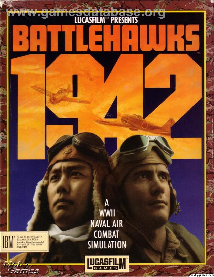 Battlehawks 1942 - Microsoft DOS - Artwork - Box