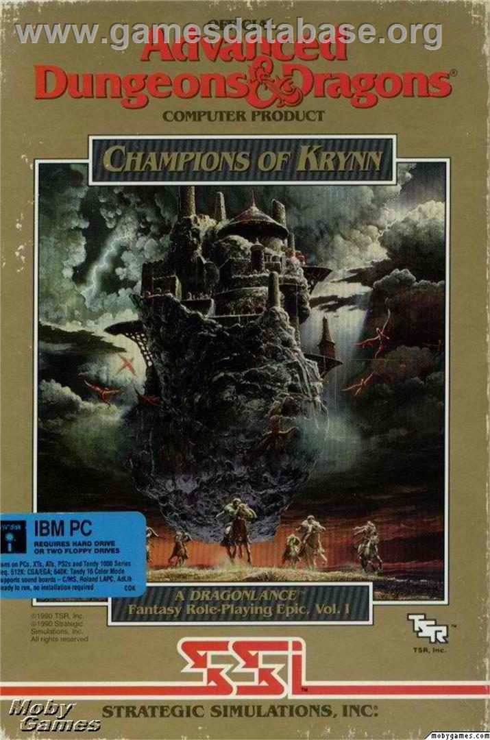 Champions of Krynn - Microsoft DOS - Artwork - Box