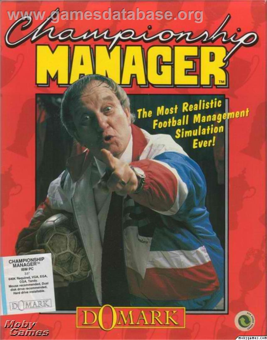 Championship Manager - Microsoft DOS - Artwork - Box
