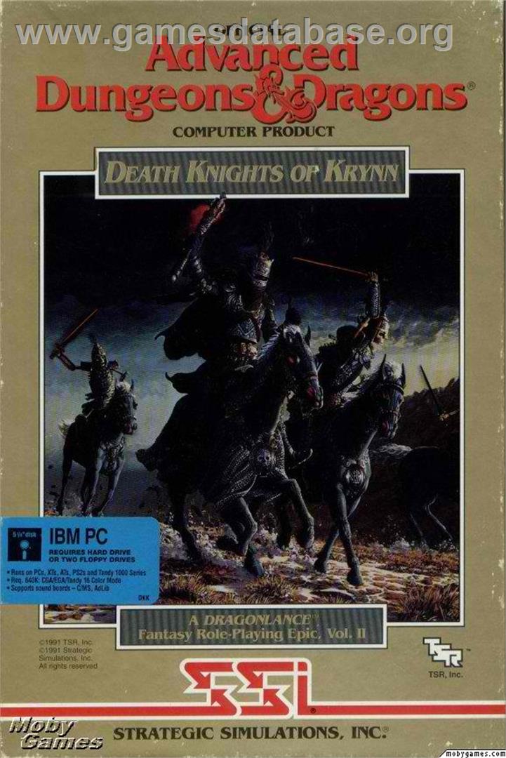 Death Knights of Krynn - Microsoft DOS - Artwork - Box