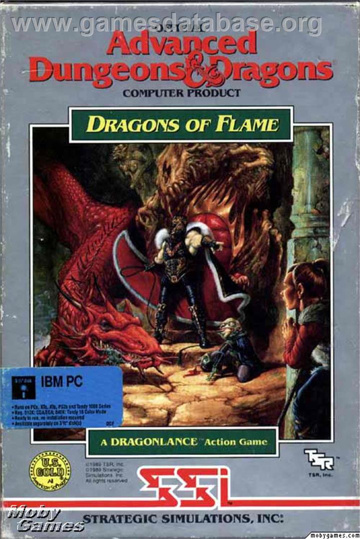 Dragons of Flame - Microsoft DOS - Artwork - Box