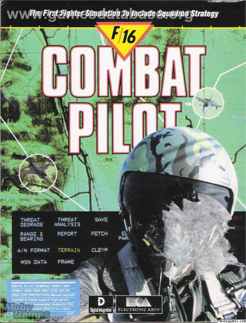 F-16 Combat Pilot - Microsoft DOS - Artwork - Box