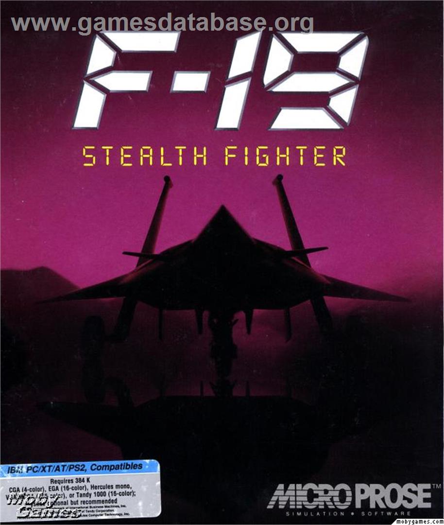 F-19 Stealth Fighter - Microsoft DOS - Artwork - Box