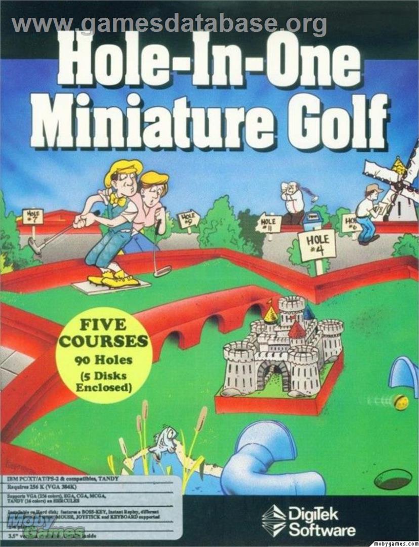 Hole-In-One Miniature Golf - Microsoft DOS - Artwork - Box