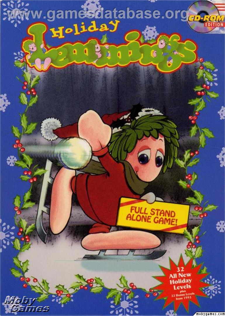 Holiday Lemmings - Microsoft DOS - Artwork - Box