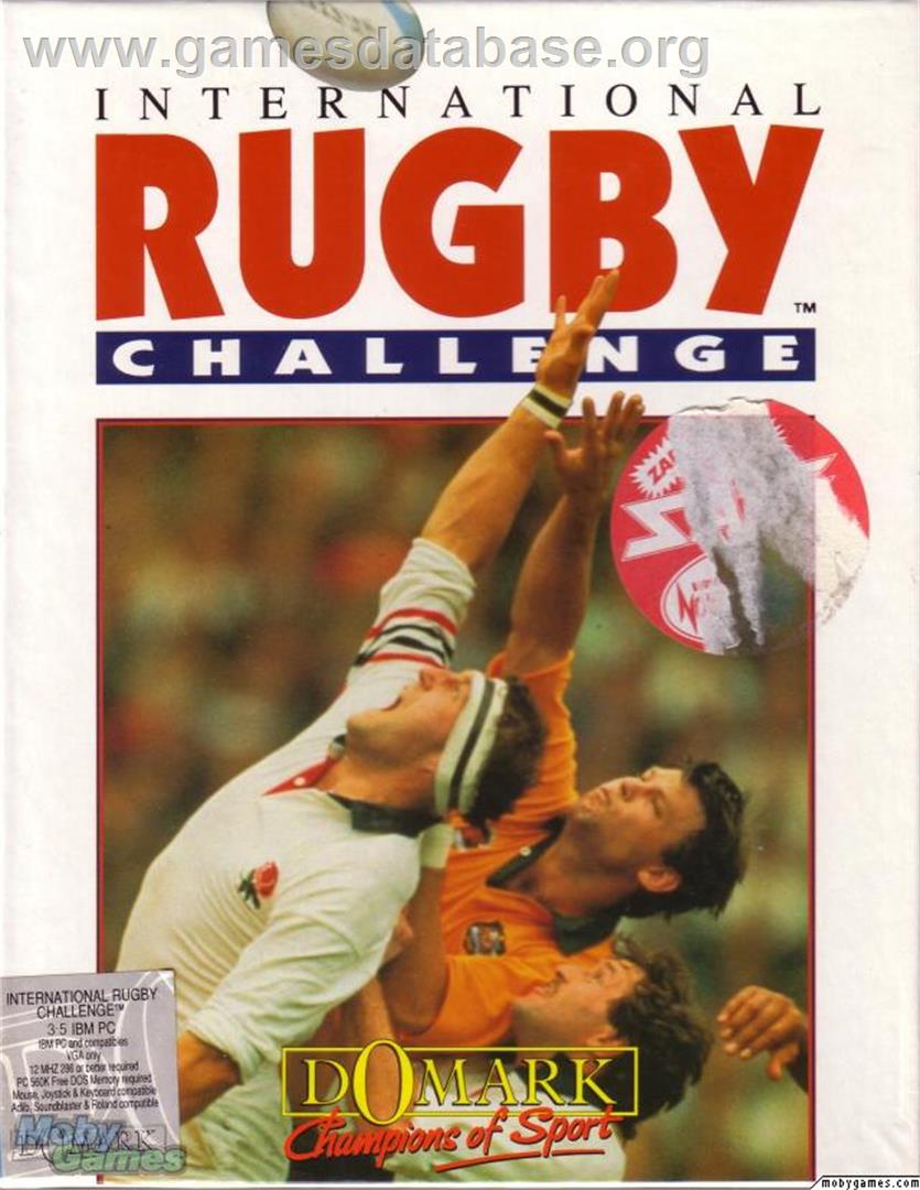 International Rugby Challenge - Microsoft DOS - Artwork - Box