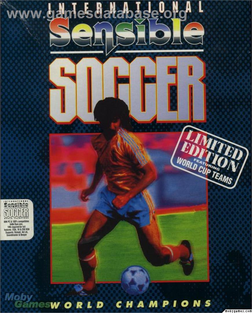 International Sensible Soccer - Microsoft DOS - Artwork - Box
