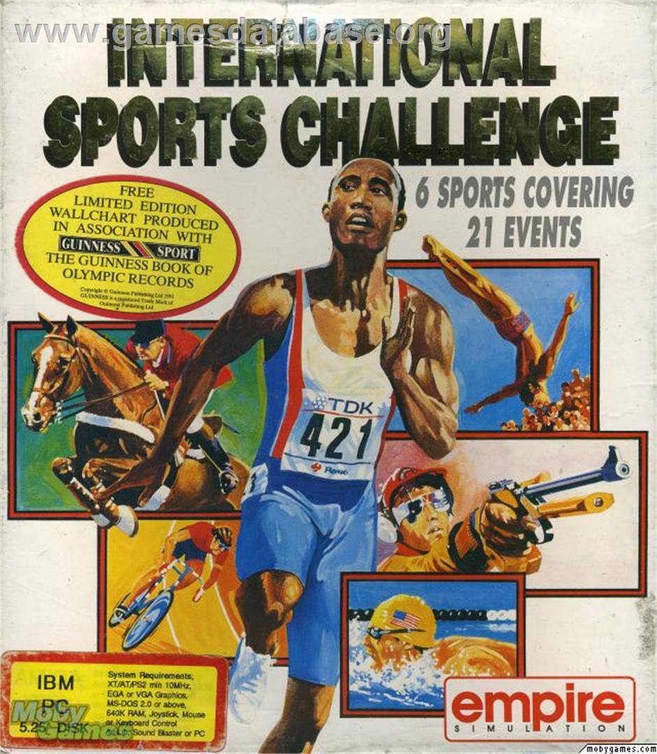 International Sports Challenge - Microsoft DOS - Artwork - Box