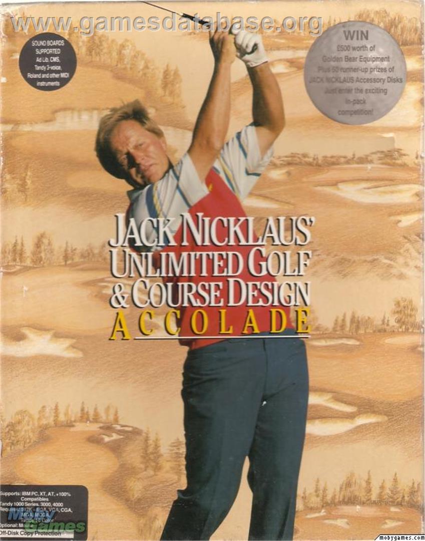 Jack Nicklaus' Unlimited Golf & Course Design - Microsoft DOS - Artwork - Box