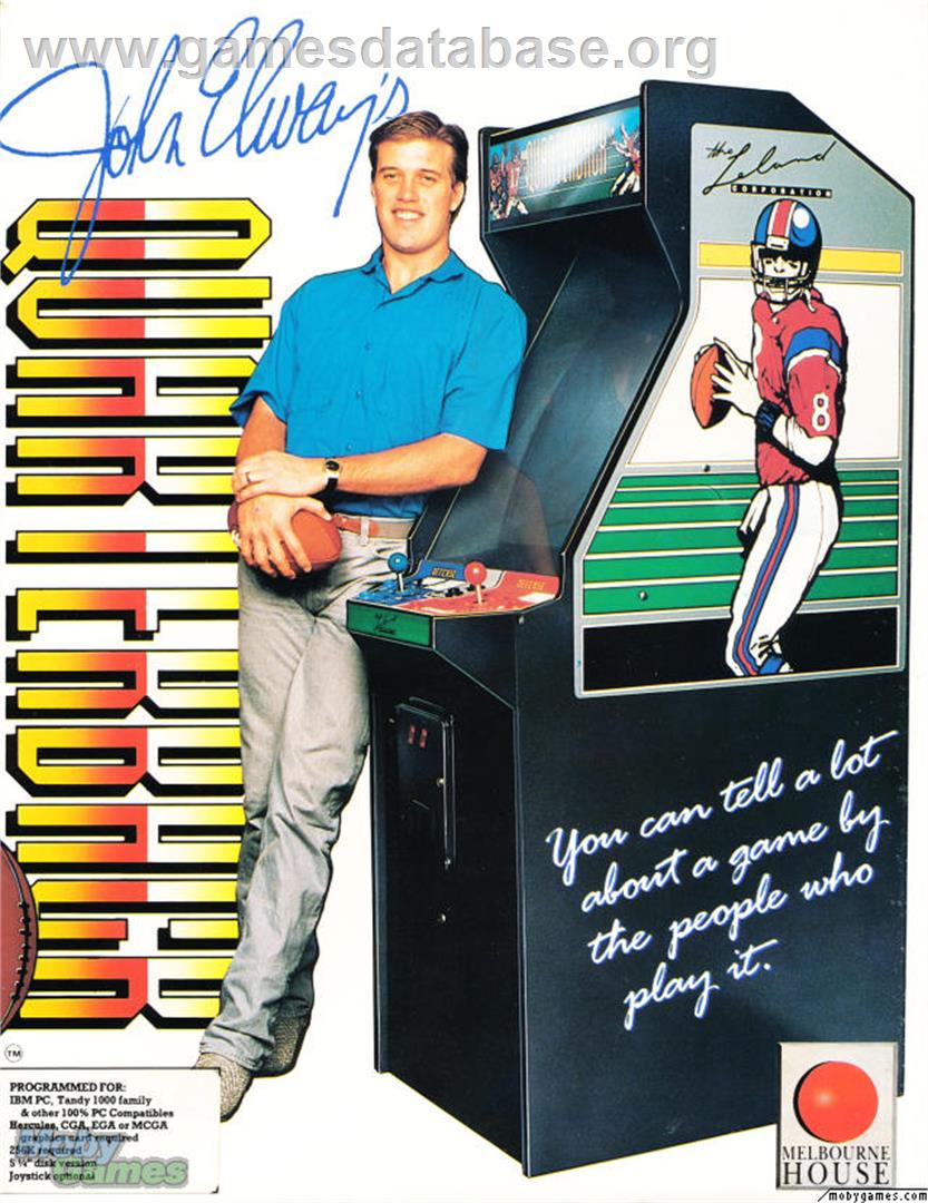 John Elway's Quarterback - Microsoft DOS - Artwork - Box