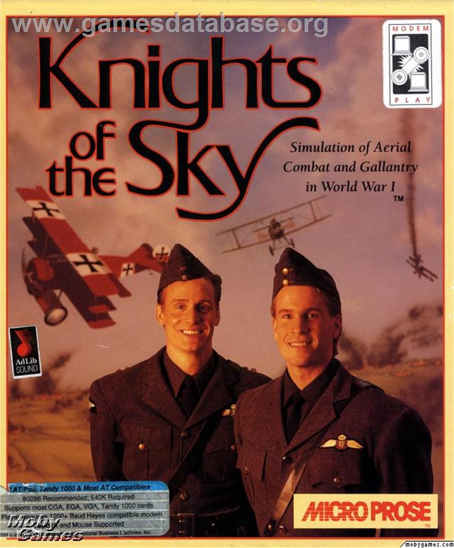 Knights of the Sky - Microsoft DOS - Artwork - Box