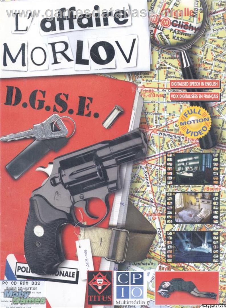 L'affaire Morlov - Microsoft DOS - Artwork - Box