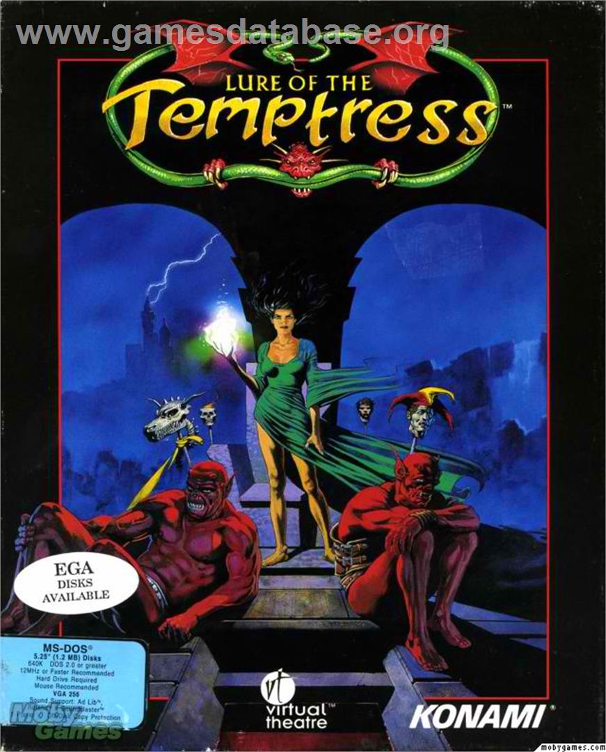 Lure of the Temptress - Microsoft DOS - Artwork - Box