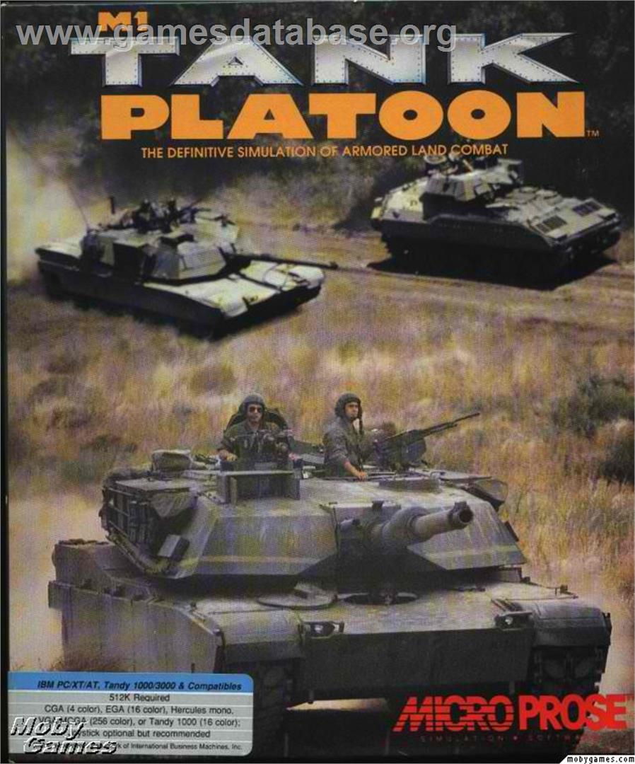 M1 Tank Platoon - Microsoft DOS - Artwork - Box
