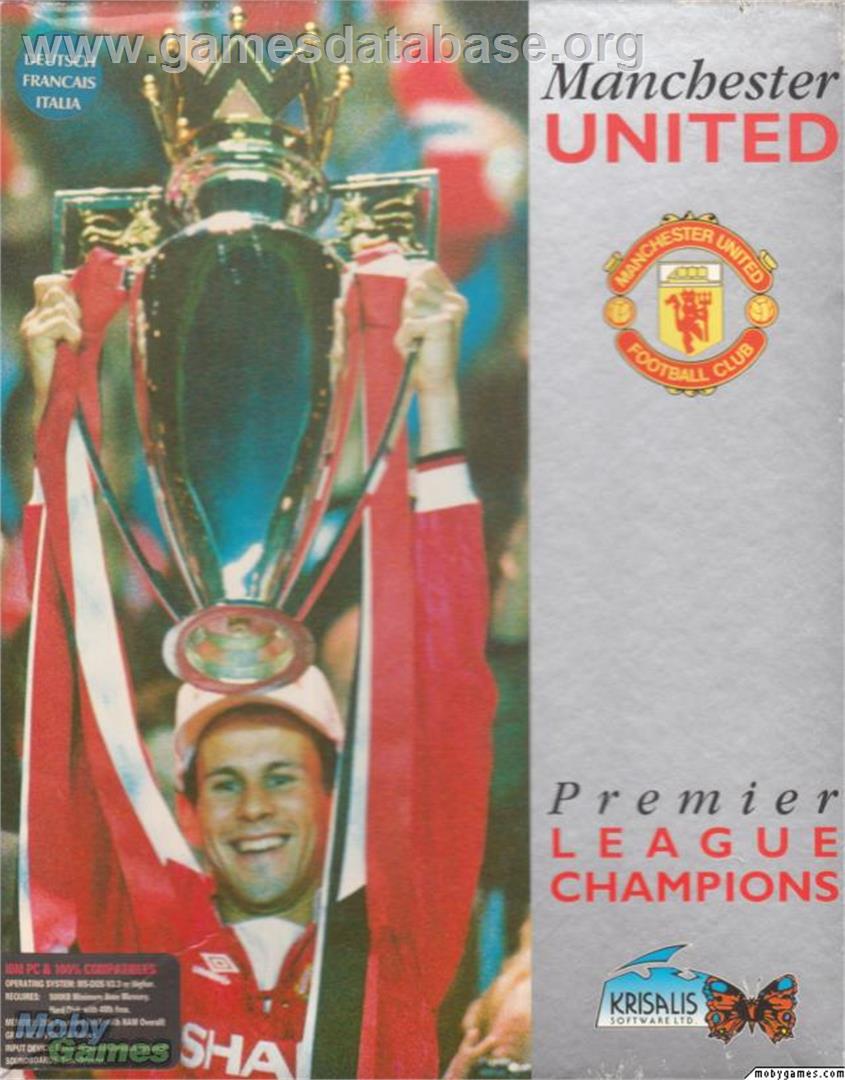 Manchester United Premier League Champions - Microsoft DOS - Artwork - Box