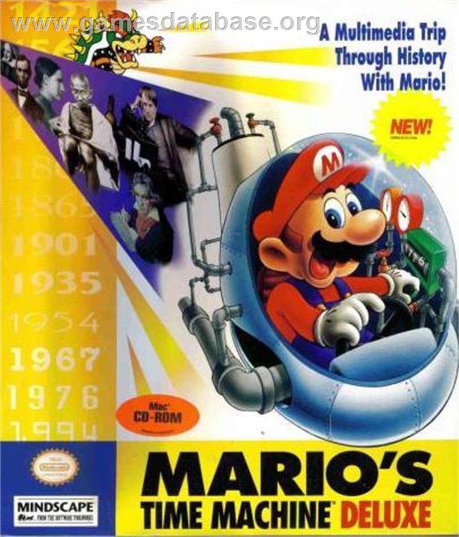 Mario's Time Machine - Microsoft DOS - Artwork - Box