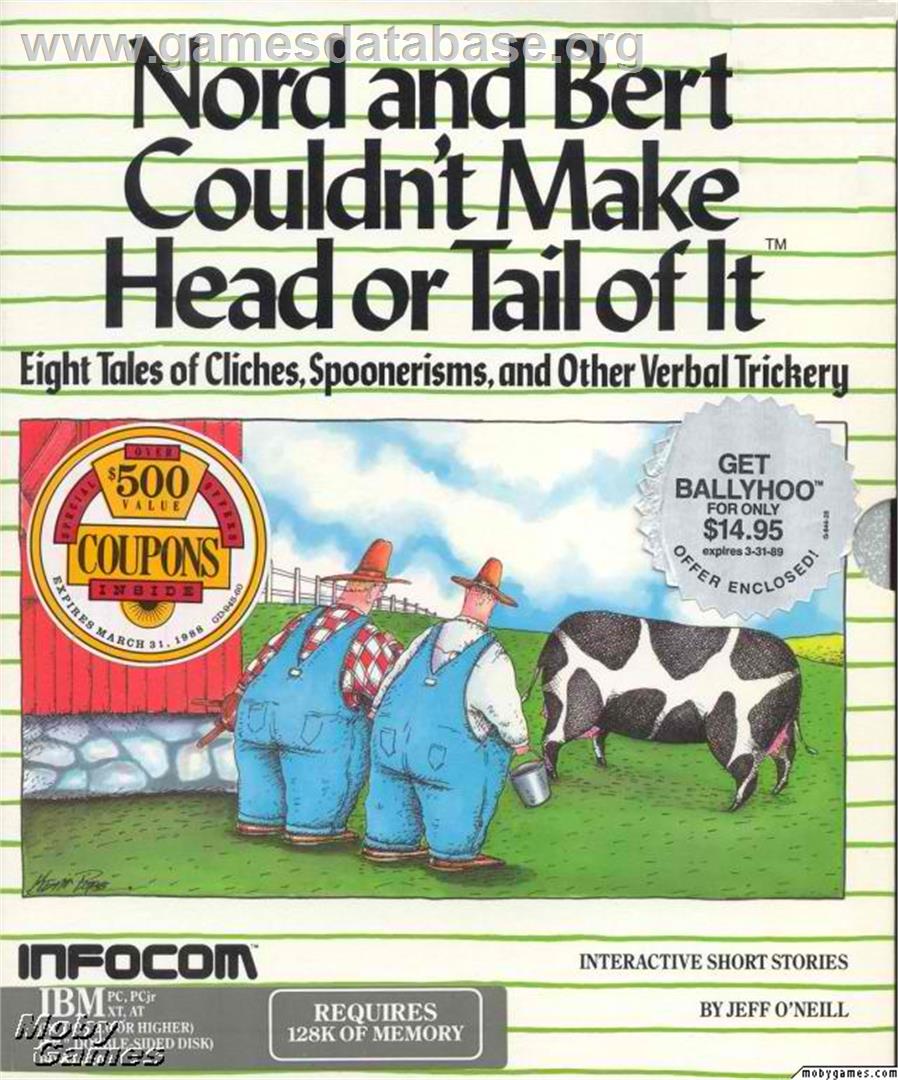 Nord and Bert Couldn't Make Head or Tail of It - Microsoft DOS - Artwork - Box