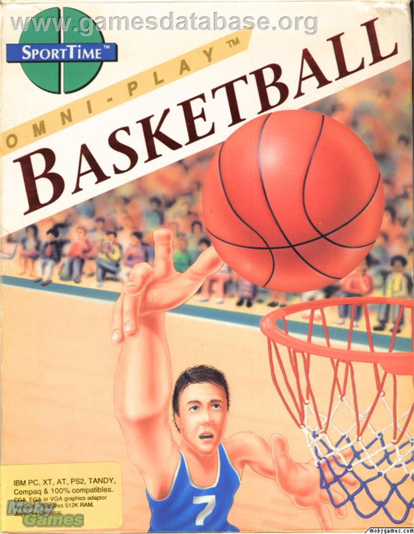 Omni-Play Basketball - Microsoft DOS - Artwork - Box