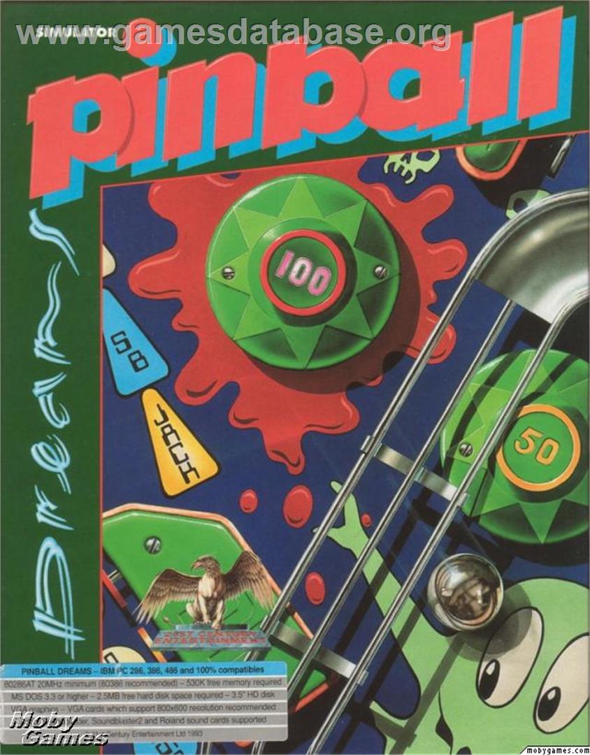 Pinball Dreams - Microsoft DOS - Artwork - Box