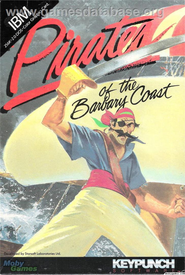 Pirates of the Barbary Coast - Microsoft DOS - Artwork - Box