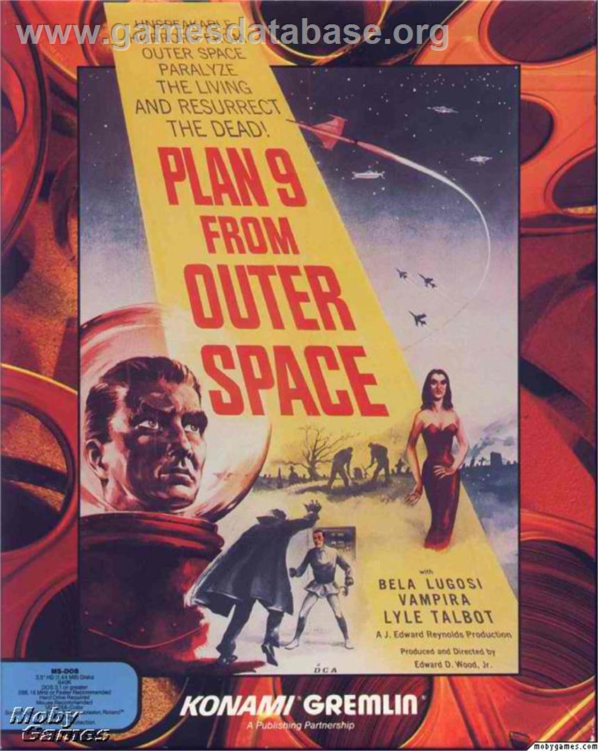 Plan 9 From Outer Space - Microsoft DOS - Artwork - Box