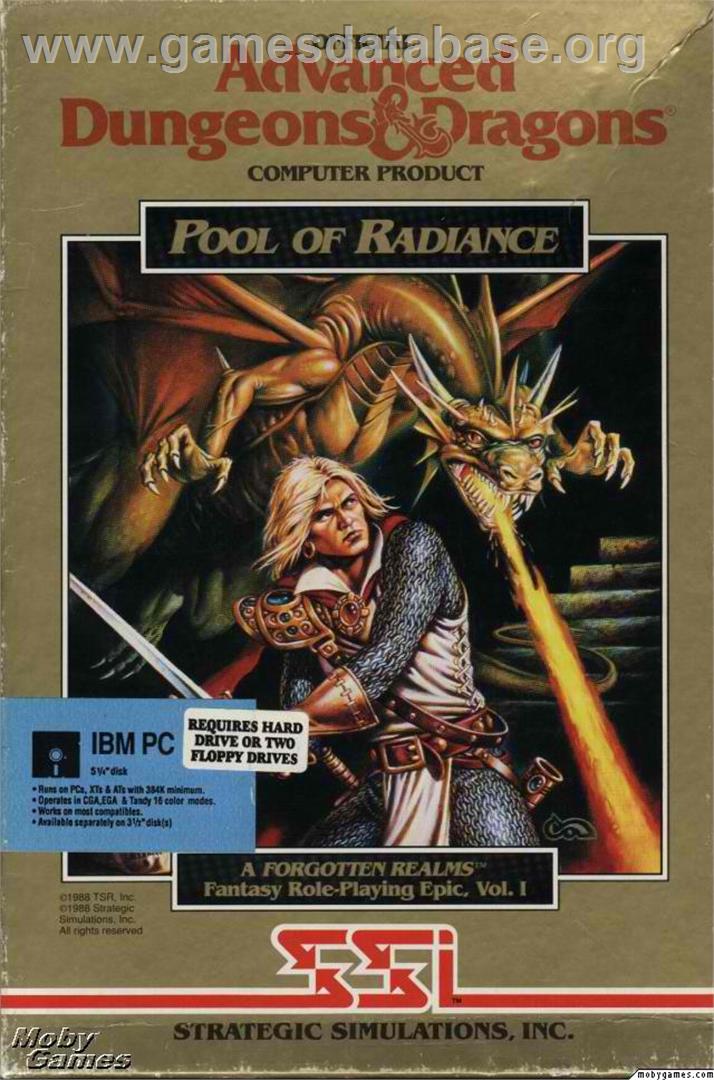Pool of Radiance - Microsoft DOS - Artwork - Box