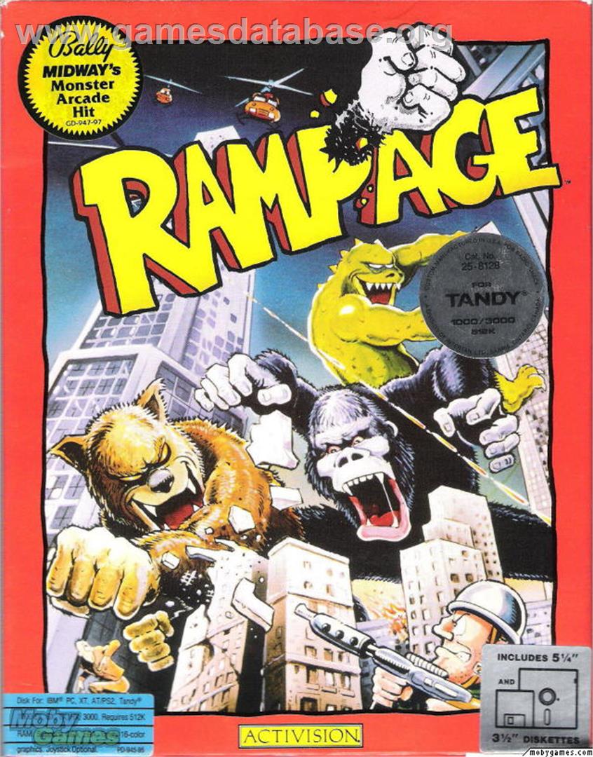 Rampage - Microsoft DOS - Artwork - Box
