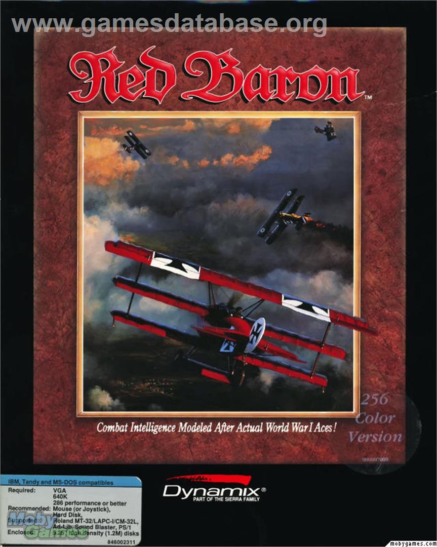 Red Baron - Microsoft DOS - Artwork - Box
