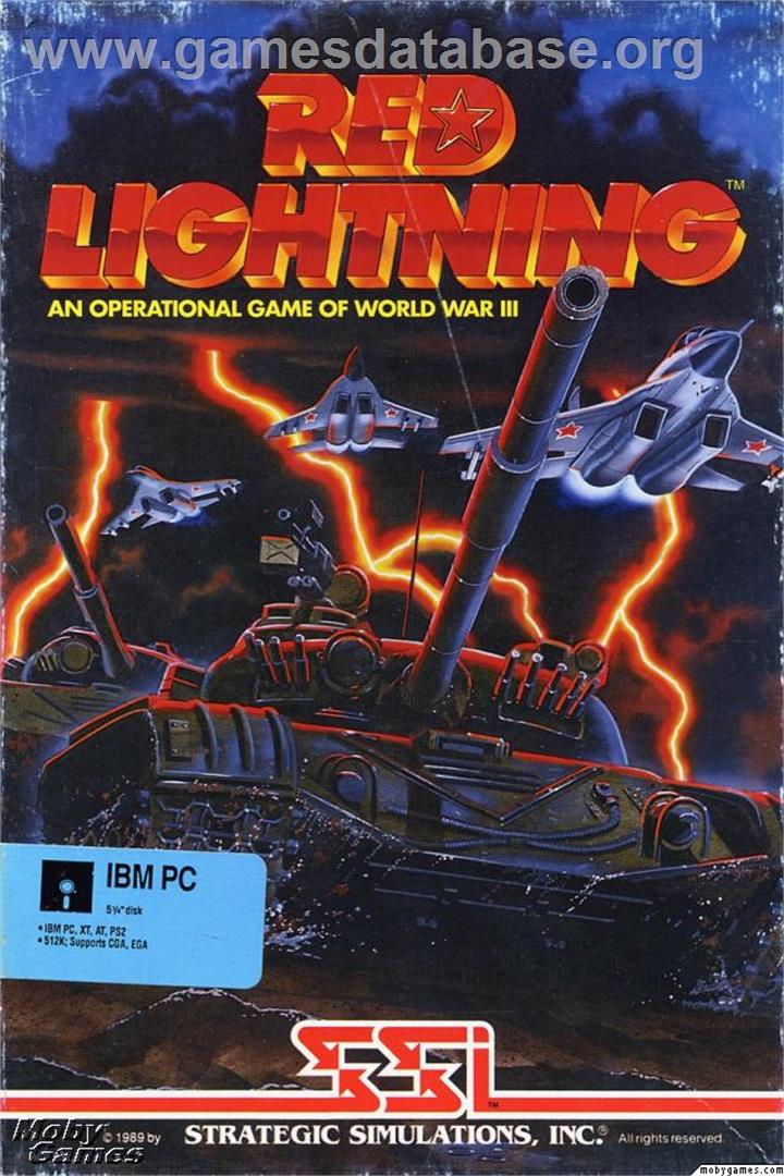 Red Lightning - Microsoft DOS - Artwork - Box