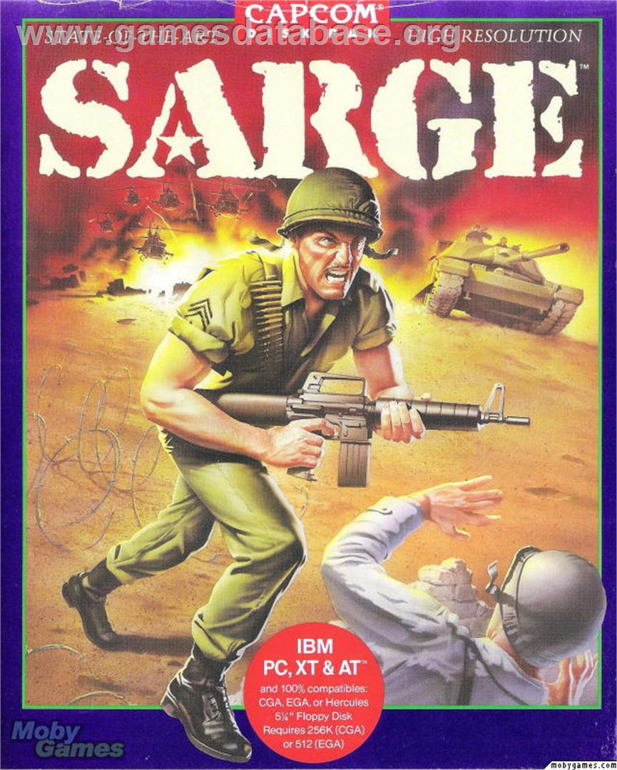 Sarge - Microsoft DOS - Artwork - Box