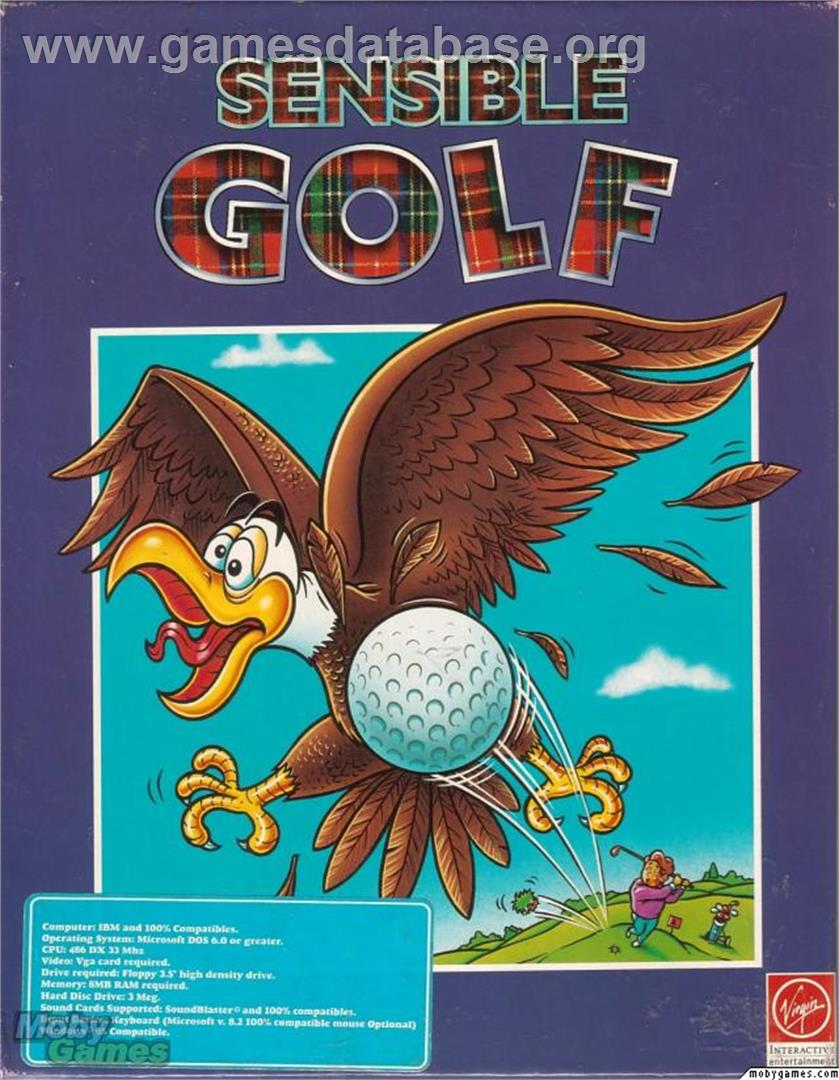 Sensible Golf - Microsoft DOS - Artwork - Box