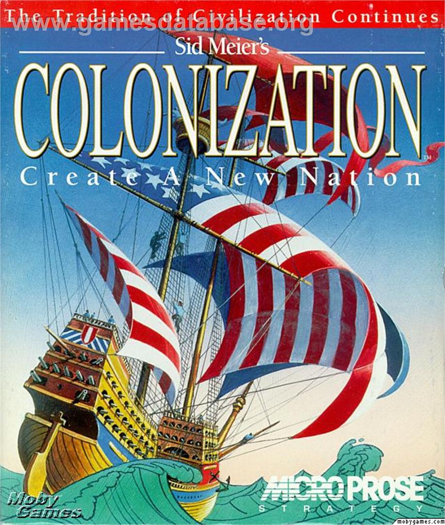 Sid Meier's Colonization - Microsoft DOS - Artwork - Box