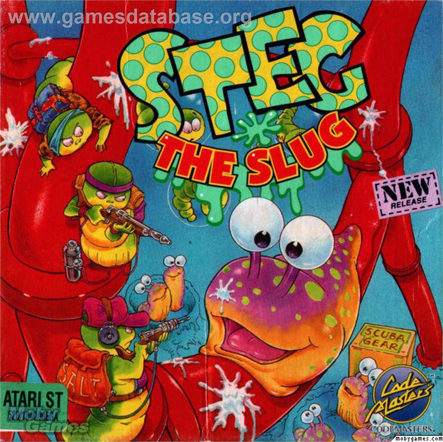 Steg the Slug - Microsoft DOS - Artwork - Box