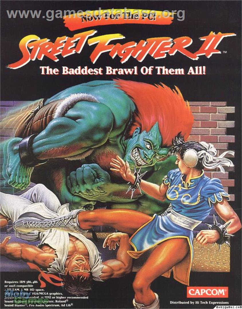 Street Fighter II - Microsoft DOS - Artwork - Box