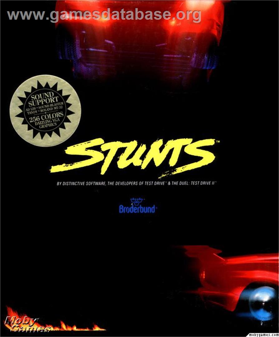 Stunts - Microsoft DOS - Artwork - Box