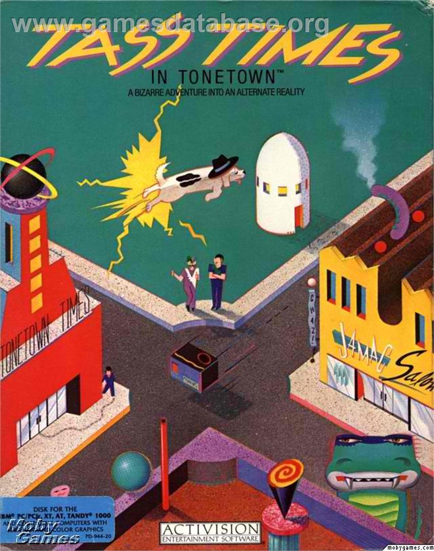Tass Times in Tonetown - Microsoft DOS - Artwork - Box