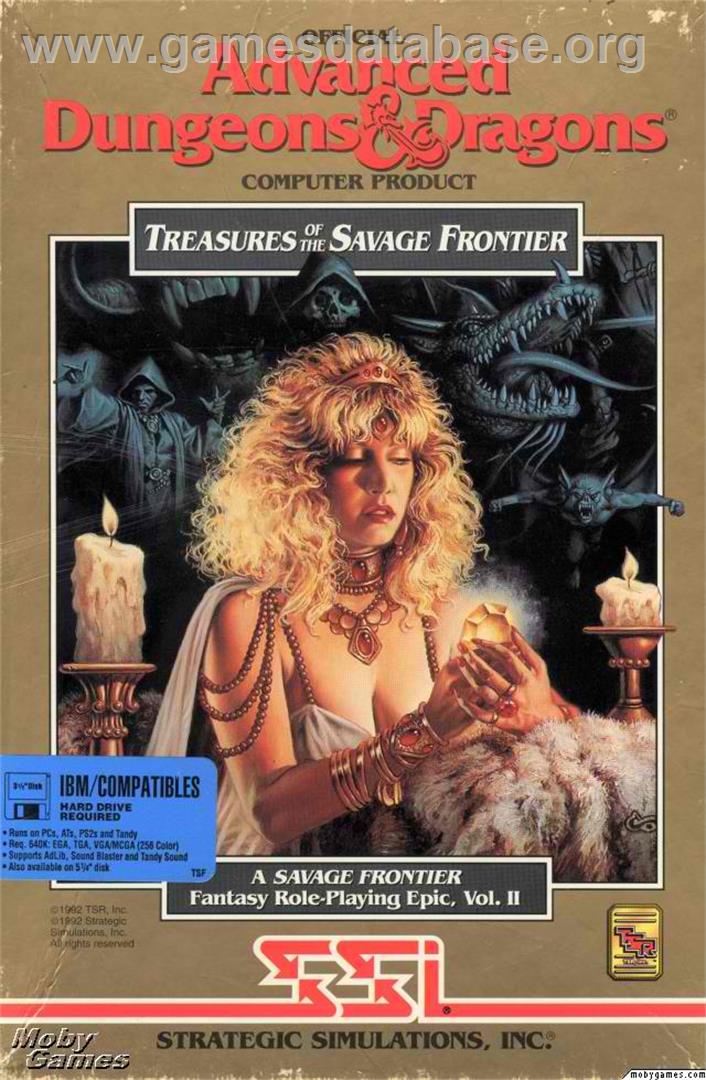 Treasures of the Savage Frontier - Microsoft DOS - Artwork - Box