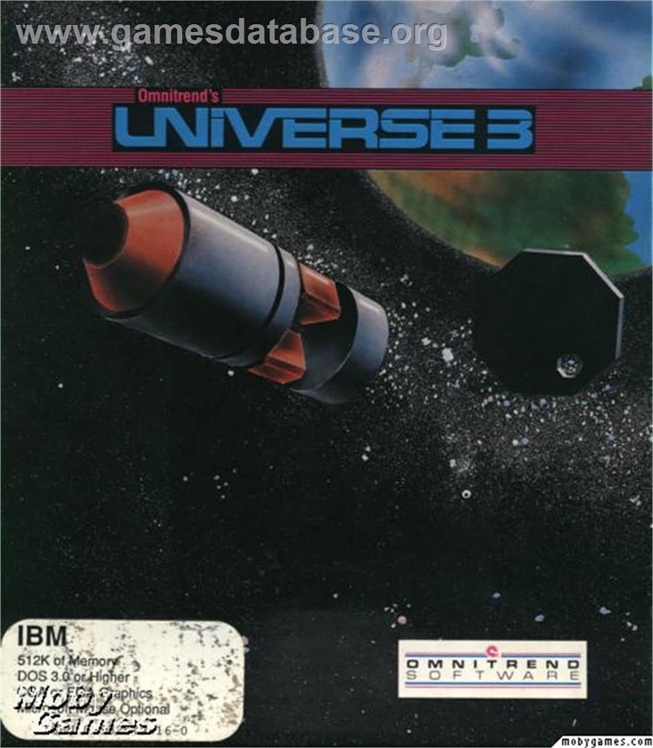 Universe 3 - Microsoft DOS - Artwork - Box