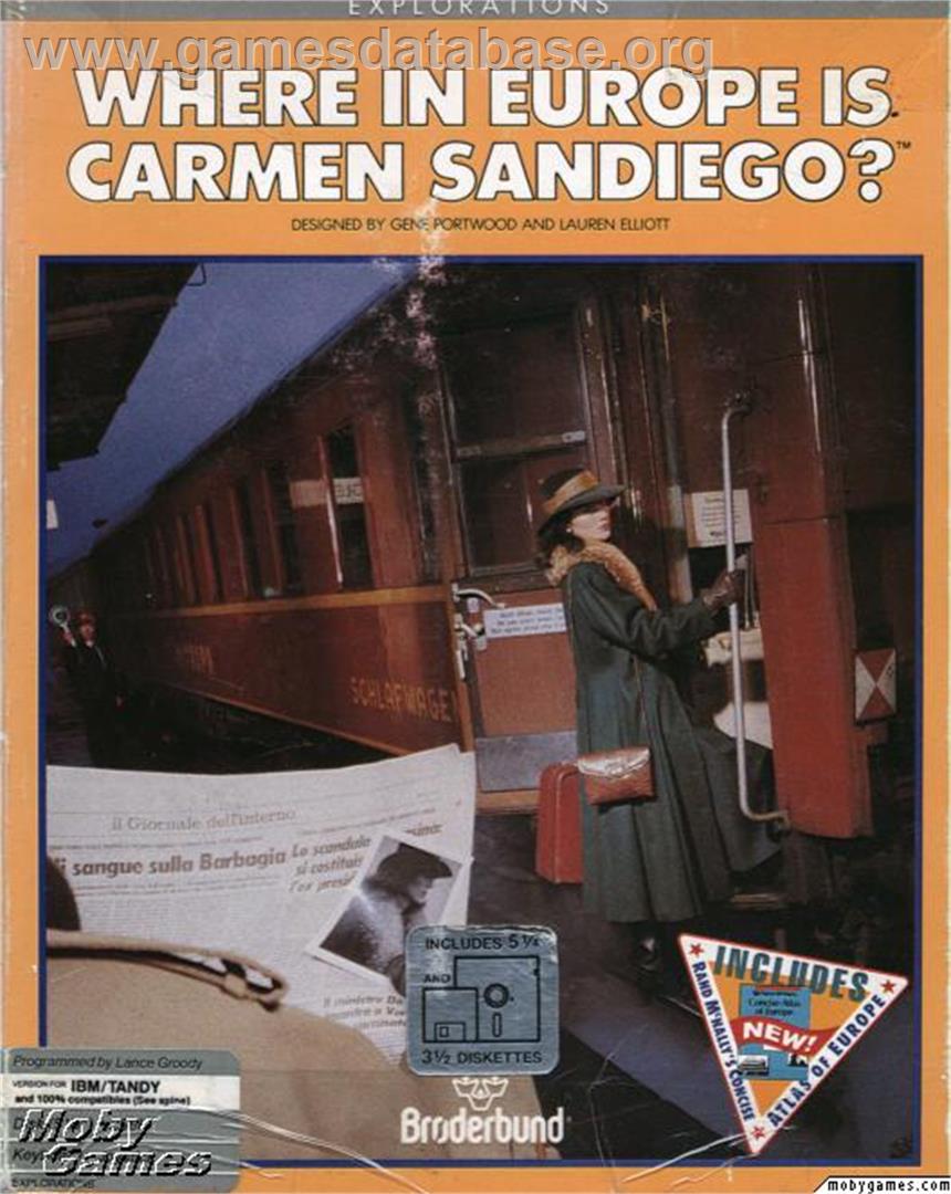 Where in Europe is Carmen Sandiego - Microsoft DOS - Artwork - Box