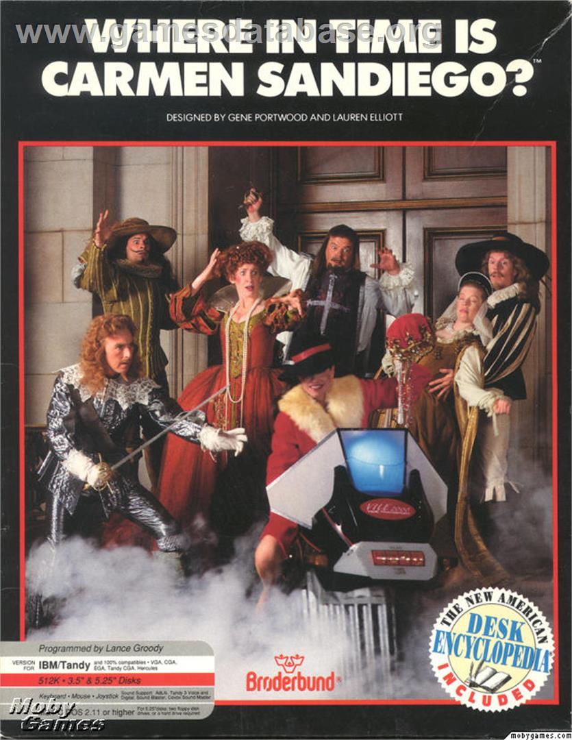 Where in Time is Carmen Sandiego - Microsoft DOS - Artwork - Box
