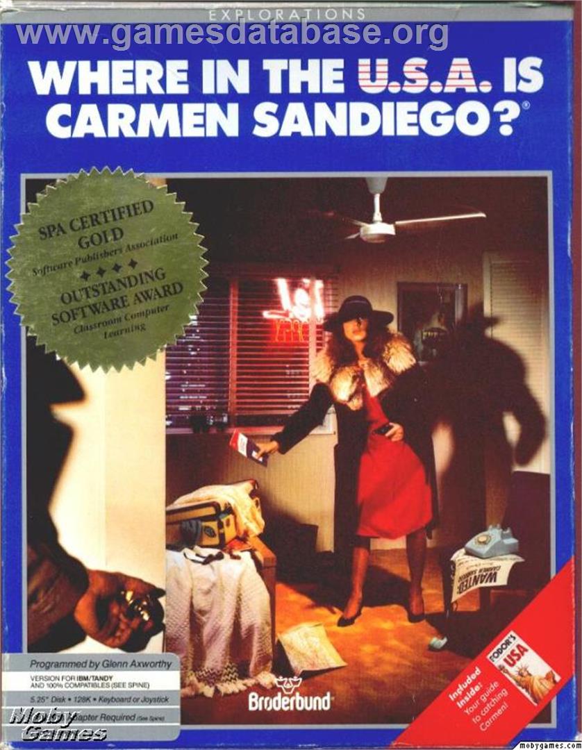 Where in the USA is Carmen Sandiego - Microsoft DOS - Artwork - Box