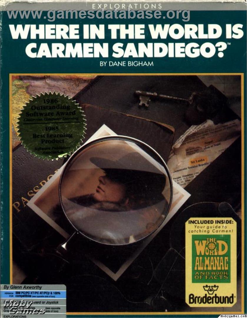 Where in the World is Carmen Sandiego - Microsoft DOS - Artwork - Box