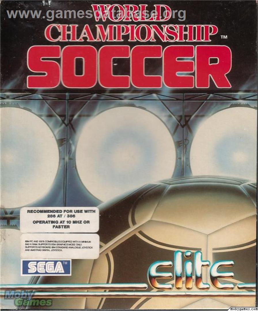 World Championship Soccer - Microsoft DOS - Artwork - Box