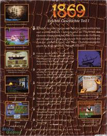 Box back cover for 1869 on the Microsoft DOS.