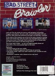 Box back cover for Bad Street Brawler on the Microsoft DOS.